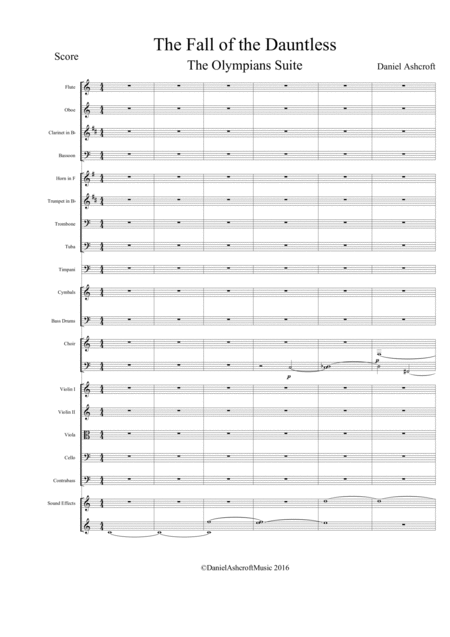 The Fall Of The Dauntless Score Only Page 2