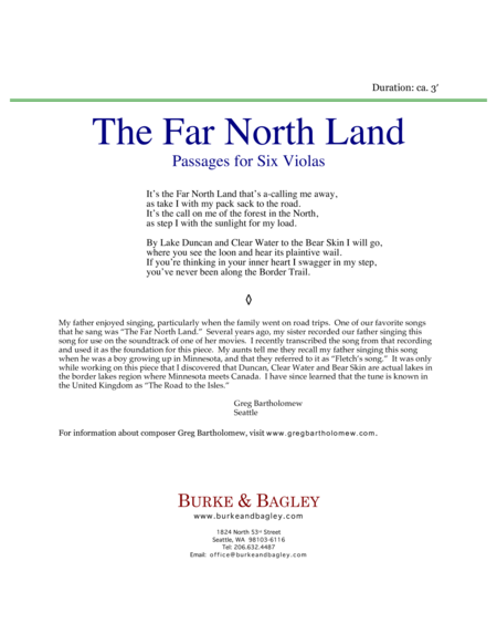 The Far North Land Passages For Six Violas Page 2