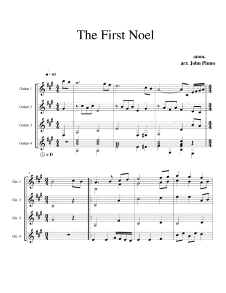 The First Noel Classical Guitar Quartet Page 2