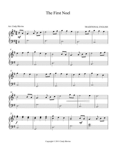 The First Noel Easy Piano Solo Page 2