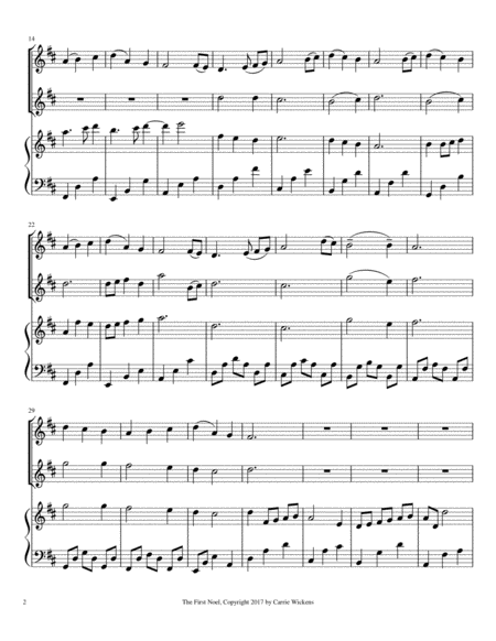 The First Noel Flute Duet Page 2