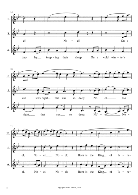 The First Noel For Sa And Flute Page 2