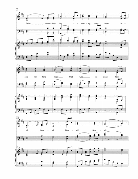 The First Noel Satb With Piano And Optional Congregation Audience Page 2