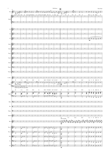 The First Noel Vocal With Choir And Small Pops Orchestra Key Of Bb Page 2