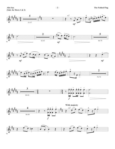 The Folded Flag Alto Sax 1 2 Sub Horn 1 2 Page 2