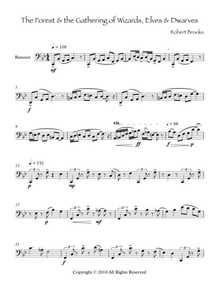 The Forest And The Gathering Of Wizards Elves And Dwarves Bassoon Solo Page 2