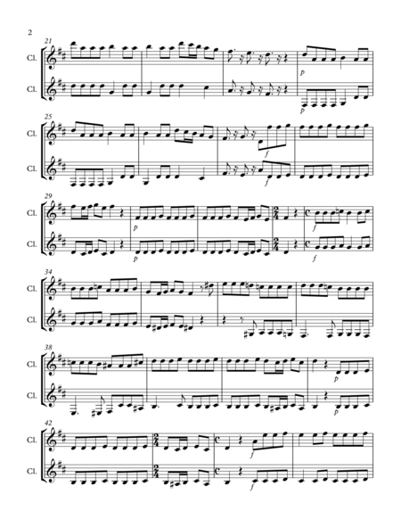 The Four Seasons Autumn Mov 1 Clarinet Duet Page 2