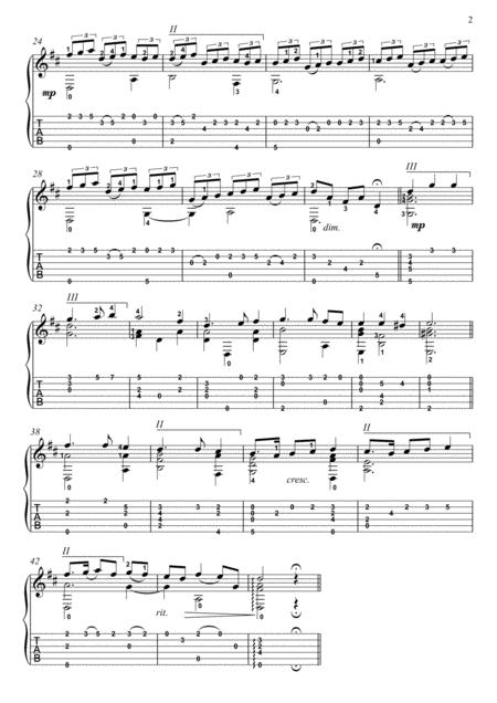 The Frog Galliard By Dowland Guitar Solo Page 2