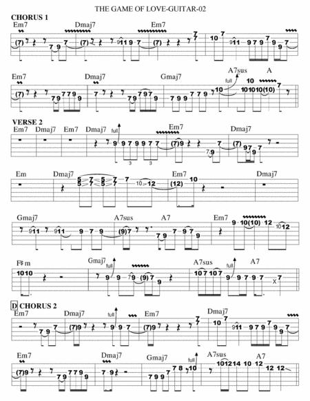 The Game Of Love Guitar Tab Page 2