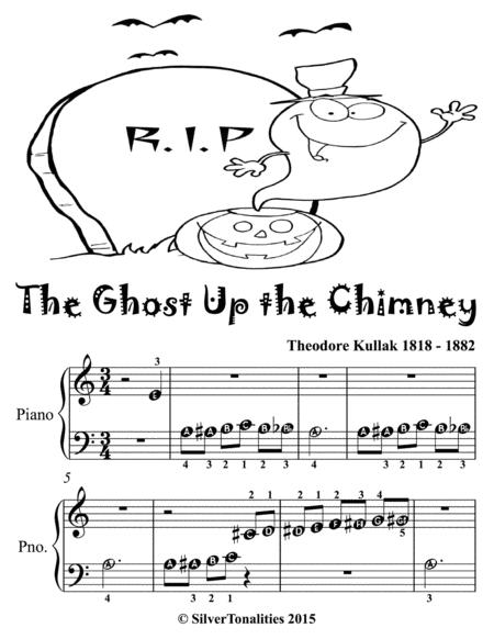 The Ghost Up The Chimney Beginner Piano Sheet Music Page 2