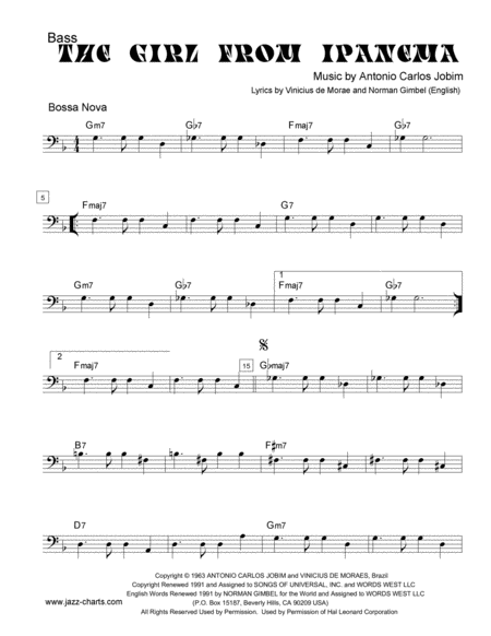 The Girl From Ipanema Basic Jazz Combo Page 2