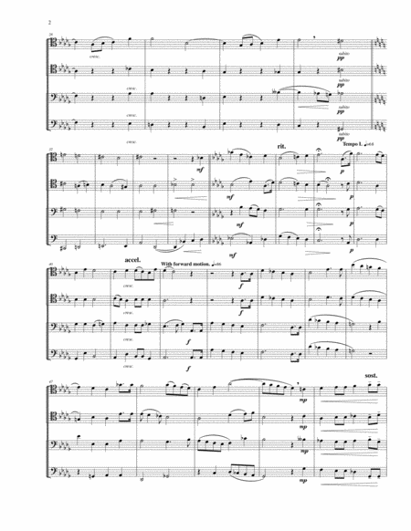 The Heavens Declare The Glory Of God Arranged For Trombone Quartet Page 2