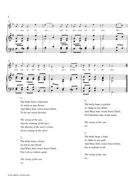 The Holly And The Ivy Voice And Piano Page 2