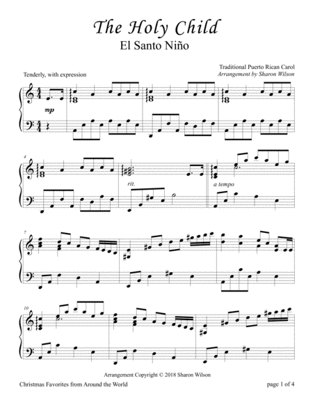 The Holy Child El Santo Nio For Solo Piano Page 2