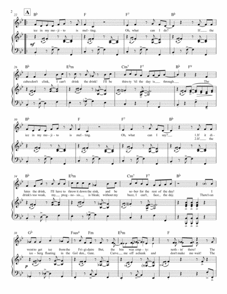 The Ice In My Mojito Key C Major Intro B Flat Major Refrain Page 2