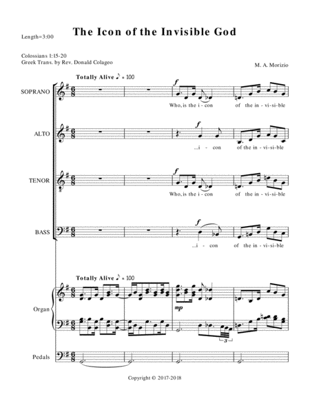 The Icon Of The Invisible God Satb Colossians 1 15 20 Page 2