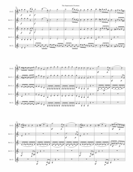 The Impressario Overture For Clarinet Quintet Page 2