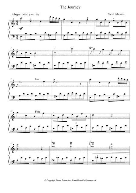 The Journey Piano Solo Page 2