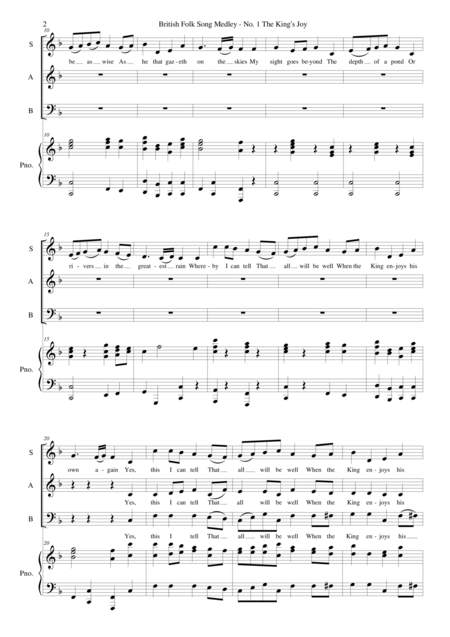 The Kings Joy For Sab Choir And Piano Page 2