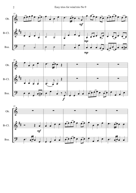 The Kings Joy For Wind Trio Oboe Clarinet Bassoon Page 2