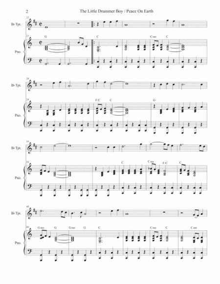 The Little Drummer Boy Peace On Earth For Bb Trumpet Solo And Piano Page 2