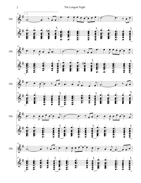 The Longest Night Guitar And Oboe Page 2