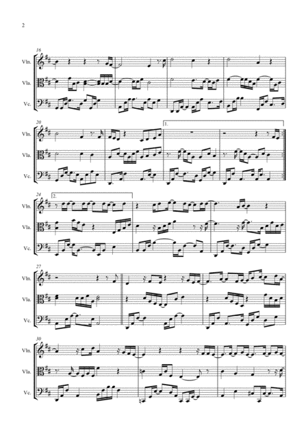 The Luckiest By Ben Folds Arranged For String Trio Violin Viola And Cello Page 2