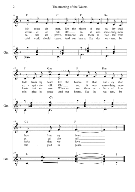 The Meeting Of The Waters Alto Voice Guitar Page 2