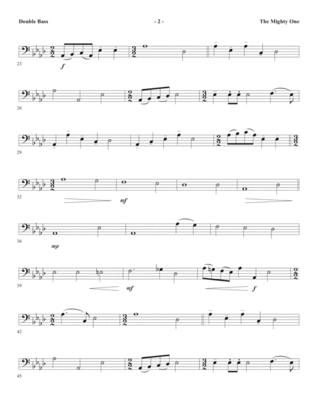 The Mighty One Double Bass Page 2