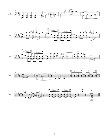 The Montana Banana Blues For Solo Cello Page 2