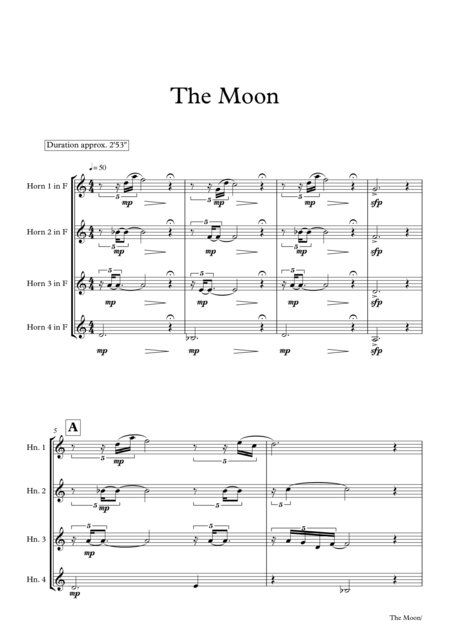 The Moon For Horn Quartet Page 2