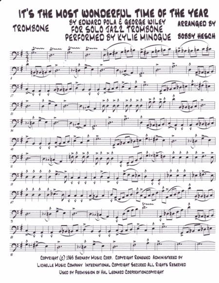 The Most Wonderful Time Of The Year For Solo Jazz Trombone Page 2