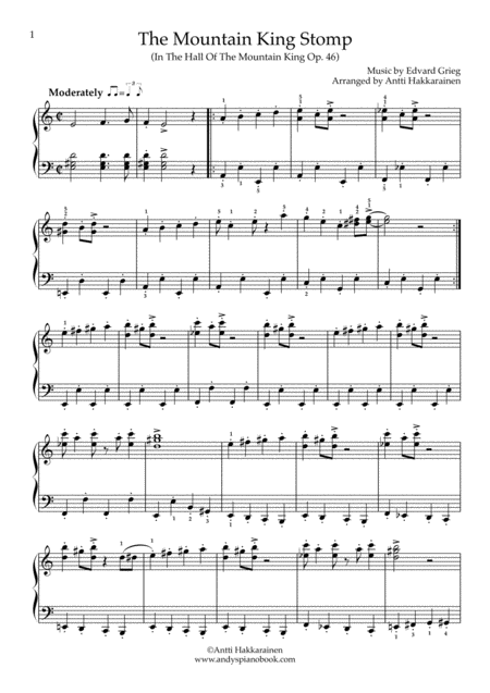 The Mountain King Stomp In The Hall Of The Mountain King Piano Page 2