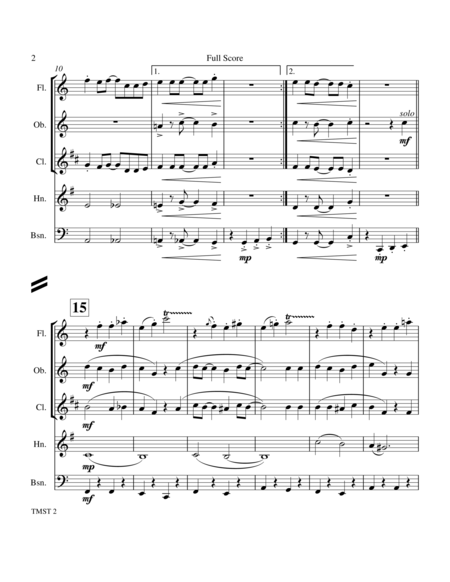 The Muppet Show Theme Woodwind Quintet Page 2