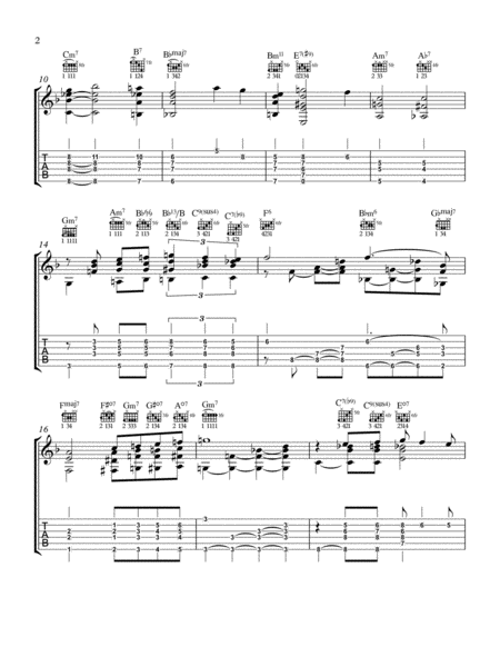 The Nearness Of You Jazz Guitar Chord Melody Page 2