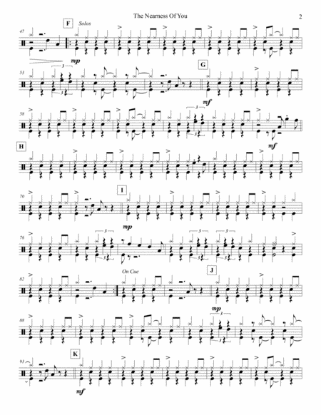 The Nearness Of You Strings Drum Set Page 2