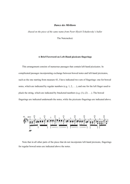 The Nutcracker Danse Des Mirlitons Arr For Solo Violin Page 2