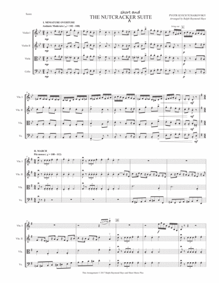 The Nutcracker Short And Suite For String Quartet Page 2