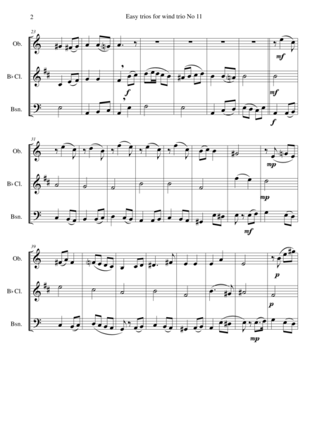 The Oak And The Ash A North Country Maid For Wind Trio Oboe Clarinet Bassoon Page 2