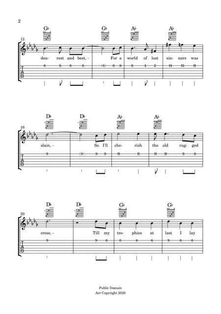 The Old Rugged Cross Guitar Solo Page 2