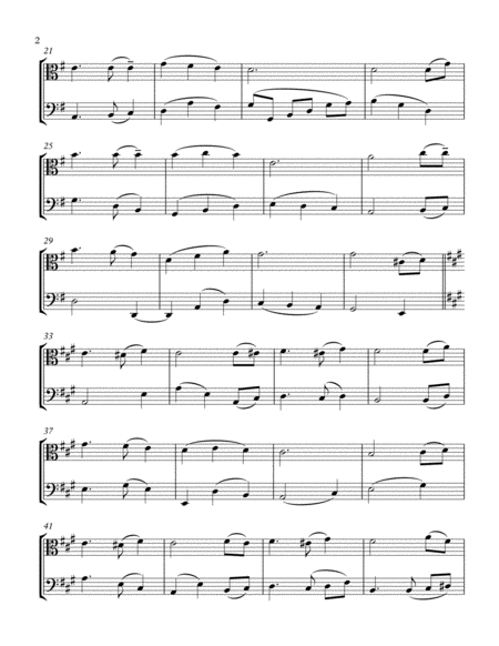 The Old Rugged Cross Viola Cello Duet Two Tonalities Page 2