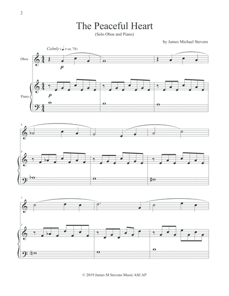 The Peaceful Heart Oboe Piano Page 2