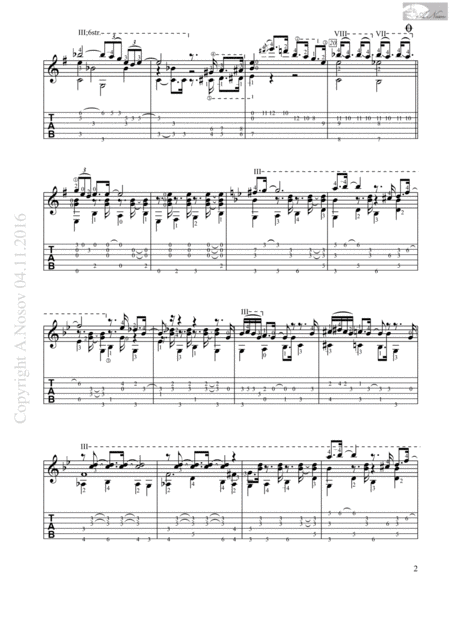 The Pink Panther Sheet Music For Guitar Page 2