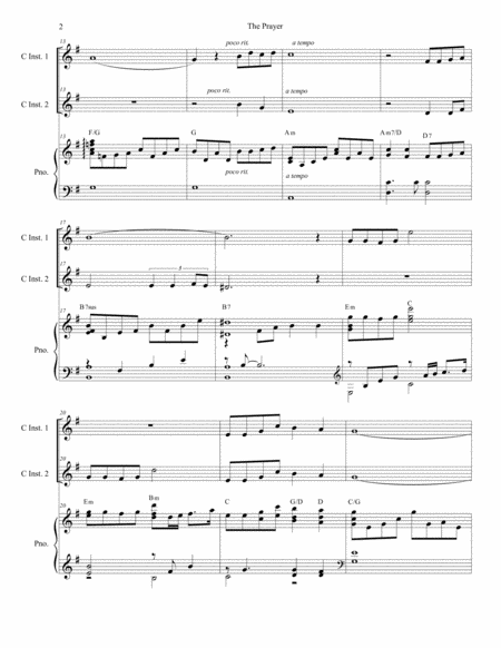 The Prayer Duet For C Instruments Page 2