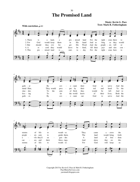 The Promised Land An Original Hymn Page 2