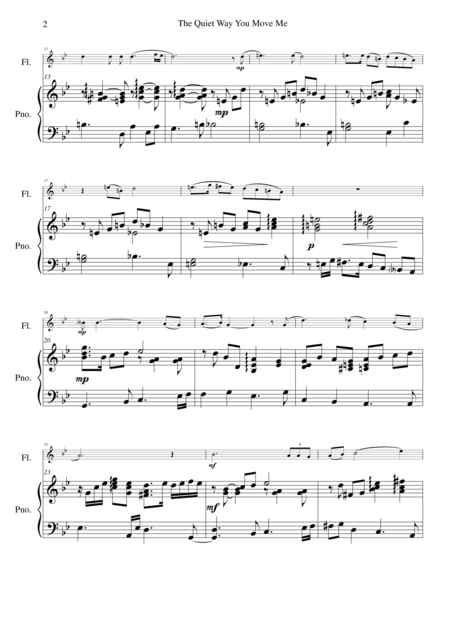 The Quiet Way You Move Me For Flute And Piano Page 2