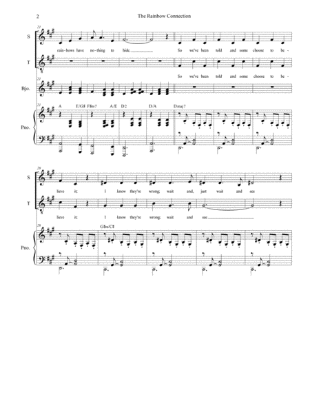 The Rainbow Connection Duet For Soprano And Tenor Solo Page 2