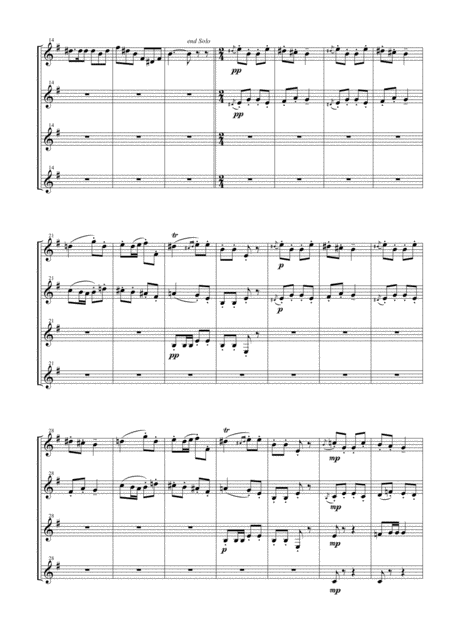 The Rising Guard From Carmen Suite No 2 For Clarinet Quartet Page 2
