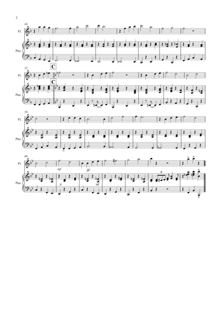 The Saints Jazzy Style For Flute And Piano Page 2