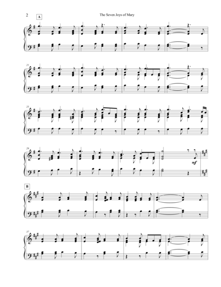 The Seven Joys Of Mary 2 Octave Reproducible Page 2